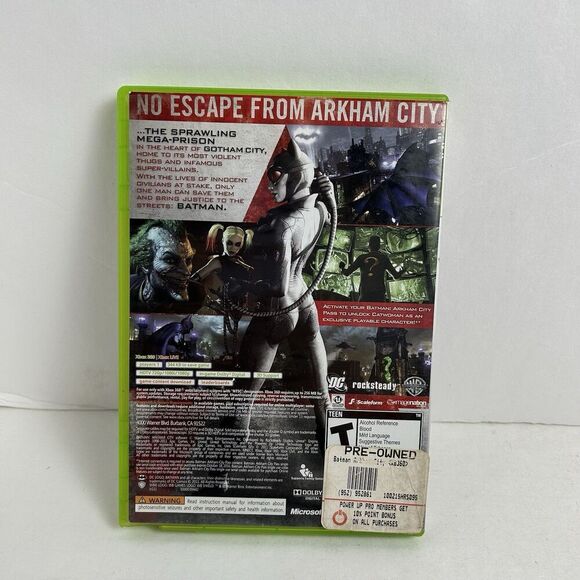 Batman: Arkham City (Microsoft Xbox 360, 2011) Game and Box & Manual Tested - Picture 2 of 4